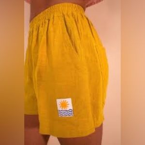 LF Markey Linen Shorts in Saffron
